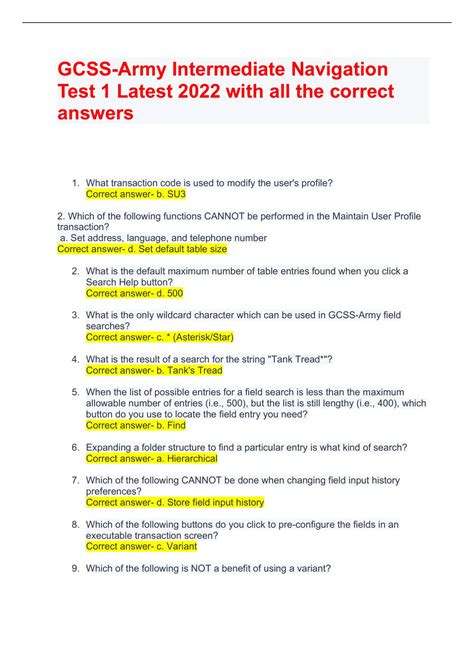 d what a unit is allowed to request) - c. . Gcssarmy intermediate navigation test 1 answers